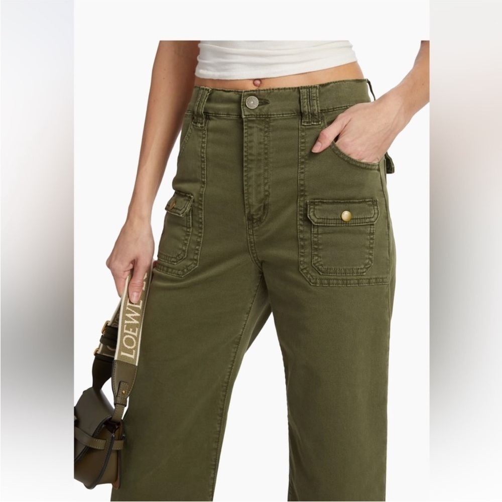 Frame Denim Utility Pocket Pants Green - Picture 6 of 11